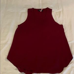 Maroon tank top blouse
